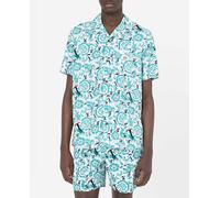 Dickies Dickies - Camisa de hombre sport manga corta Classic Fit. Azul Talla M