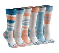 Dickies Dri-tech - Calcetines altos con control de humedad para mujer, paquete m ltiple, Avena surtida (6 pares), 9-13