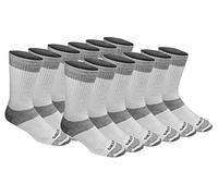 Dickies Dri-tech - Calcetines deportivos para mujer, con control de humedad, paquete múltiple (paquete de 12), Cojín completo 3.0 blanco (12 pares), Shoe 6-12
