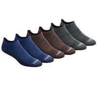 Dickies Dri-tech - Calcetines invisibles para hombre, con control de humedad, disponibles en tallas M-XXL (6, 12 pares), Marrón (6 pares), Large