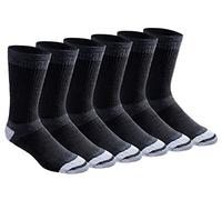 Dickies Dri-tech - Calcetines para hombre con control de humedad (paquete de 12), Cojín completo 3.0 negro (6 pares), XL