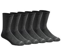 Dickies Dri-tech - Calcetines para hombre con control de humedad (paquete de 12), Gris jaspeado (6 pares), XL