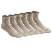 Dickies Dri-tech - Calcetines para hombre con control de humedad, paquete múltiple, Essential Worker Khaki (6 pares), talla de zapato: 6-12, Essential Worker Khaki (6 pares), Shoe 6-12
