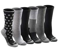 Dickies Dri-Tech Fashion Moisture Control Crew Socks, Available in S-XL (5, 6, 12 Pairs) Calcetines Informales, Color Negro, 37/40 EU (Pack de 6) para Mujer