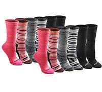Dickies Dri-Tech Fashion Moisture Control Crew Socks, Available in S-XL (5, 6, Pairs) Calcetines, Rayas (12 Pares), M (Pack de 24) para Mujer