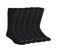 Dickies Dri-Tech Moisture Control Boot-Length Socks, Available in L-XL (6, 12 Pairs) Calcetines, Negro sólido (6 Pares), Hombre