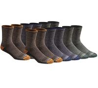 Dickies Dri-tech Moisture Control Comfort Length Crew Calcetines para hombre (6 y 12 pares) Dri-tech Moisture Control Comfort Length Crew Calcetines (6 y 12 pares), Comfort Length Tipped (12 pares),