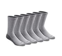 Dickies Dri-Tech Moisture Control Crew Socks Multipack Calcetín Informal, Gris (6 Pares), 12.7 x 12.7 x 1.78 cm (Pack de 6) para Hombre