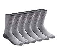 Dickies Dri-Tech Moisture Control Crew Socks Multipack Calcetín Informal, Gris (6 Pares), 12.7 x 12.7 x 1.78 cm (Pack de 6) para Hombre