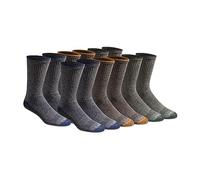 Dickies Dri-Tech Moisture Control Crew Socks Multipack Calcetines, Colores jaspeados (12 Pares), L (Pack Hombre