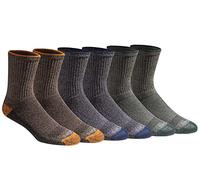 Dickies Dri-Tech Moisture Control Mid-Crew Comfort Length Socks, Available in M-XL (6, 12 Pairs) Calcetines, Punta de Longitud cómoda (6 Pares), (Pack de 6) para Hombre