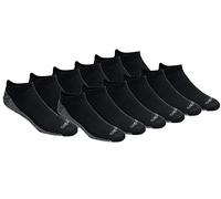 Dickies Dri-Tech Moisture Control No Show Socks, Available in M-XXL (6, Pairs) Calcetín Informal, Negro (12 Pares), L (Pack de 24) para Hombre