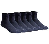 Dickies Dri-Tech Moisture Control Quarter Socks, Available in M-XXL (6, 12, 18 Pairs) Calcetines, Azul Marino sólido (6 Pares), L (Pack de 6) para Hombre