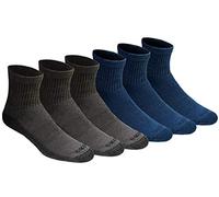 Dickies Dri-Tech Moisture Control Quarter Socks, Available in M-XXL (6, 12, 18 Pairs) Calcetines, Mezclilla Mixta (6 Pares), XL (Pack de 6) para Hombre