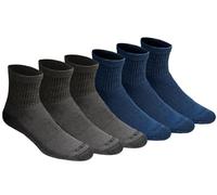Dickies Dri-Tech Moisture Control Quarter Socks, Available in M-XXL (6, 12, 18 Pairs) Calcetines, Mezclilla Mixta (6 Pares), XL (Pack de 6) para Hombre