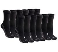 Dickies Dritech Advanced-Calcetines Deportivos Que absorben la Humedad (6/12 Paquetes), Negro sólido (12 Pares), M (Pack de 24) para Mujer