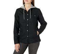 Dickies Duck Hooded Shirt Jacket Chaqueta, Negro, XS para Mujer