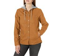 Dickies Duck Hooded Shirt Jacket Chaqueta, Pato Marron, S para Mujer