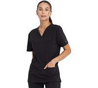 Dickies EDS Essentials Men & Women Scrubs Top V-Neck DK619, S, Black