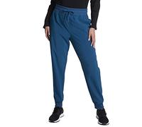 Dickies EDS Essentials Women Scrubs Pant Mid Rise Jogger Plus Size DK065P, 2XL Petite, Caribbean Blue
