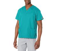 Dickies EDS Signature Scrubs 86706 - Camiseta con Cuello en V para Mujer - Azul - Small
