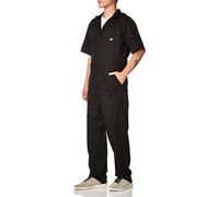 Dickies Flex Short Sleeve Coverall-P Overol de utilidades de Trabajo, Negro V1, M para Hombre