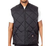 Dickies Hombre, Chaleco con diseño acolchado a rombos, negro, XL