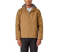 Dickies Hombre, Chaqueta en tejido duck con capucha y forro sherpa, MARRON PATO, M