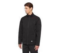 Dickies Hombre, Chaqueta Softshell con cremallera completa, negro, S