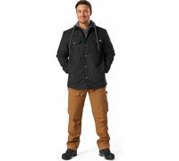 Dickies Hombre, Chaquetón en tejido duck de corte relajado con capucha y forro en felpa, negro, L