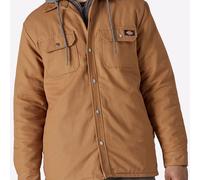 Dickies Hombre, Chaquetón en tejido duck de corte relajado con capucha y forro en felpa, MARRON PATO, M