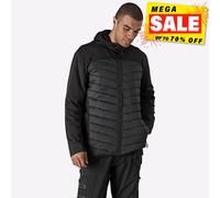 Dickies Hombre Generación Híbrido Flex Movilidad Acolchado Zip Up Chaqueta Negro