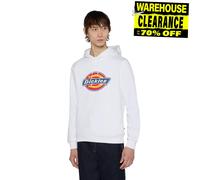Dickies Hombre Icon Logo Informal Sudadera Moda Top Sudadera Blanco (Ajustado)