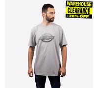 Dickies Hombre Informal Camiseta Clásica Logo Camiseta Gráfica Gris
