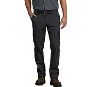 Dickies Hombre, Pantalón cargo elástico Mechanical de corte entallado, negro, 32W / 30L
