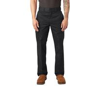 Dickies Hombre, Pantalón cargo utilitario de corte holgado, negro, 40W / 32L