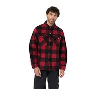 Dickies Sobrecamisa Portland para Hombre, Rojo, L
