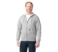 Dickies Hombre, Sudadera en felpa de grosor medio con capucha y cierre de cremallera completo, corte regular, Heather Grey, XL