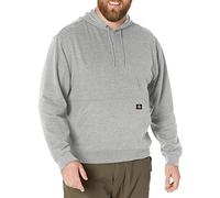 Dickies Hombre, Sudadera en felpa de grosor medio con capucha y sin cierre, corte regular, Heather Grey, M