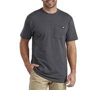 Dickies - Hombres WS436 de Manga Corta 100% algodón Camiseta del Bolsillo, Large Tall, Charcoal