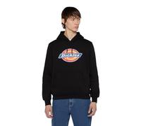 Dickies Sudadera con capucha Icon Logo para hombre, corte ajustado, negro XL