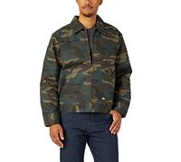 Dickies Chaqueta Aislante Eisenhower con Cremallera Frontal Ropa Exterior de Trabajo, Camuflaje Verde Cazador, X-Large para Hombre