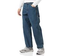 Dickies Jeans de Carpintero de Ajuste Relajado para Hombre Lavado a la Piedra, Tinted Heritage Khaki, 30W/30L