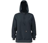 Dickies Jersey de forro polar pesado con marca de palabras para mujer talla grande, Bosque, 2X