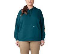 Dickies Jersey de forro polar pesado para mujer, talla grande, Azul, 1X