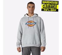 Dickies Logo Gráfico Hombre Jersey Sudadera Estilo Ocasional Diario Capucha Gris