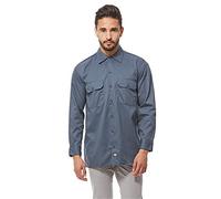 Dickies Long Sleeve Work Shirt Maglia a Maniche Lunghe, Azul (Air Force), Small (Talla del Fabricante: Small) para Hombre