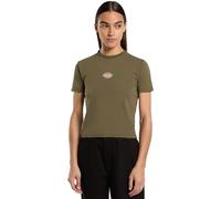 Dickies Maple Valley Damen T-Shirt Clásico Logo Mujeres Camiseta De Ocio Verde
