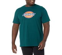 Dickies Men's Big & Tall Short Sleeve Tri-Color Logo Graphic T-Shirt, Forest, X-Large