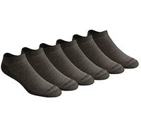 Dickies Men's Dri-Tech Moisture Control 6 Pairs Low Cut Socks, Charcoal (6 Pairs), Shoe Size: 6-12